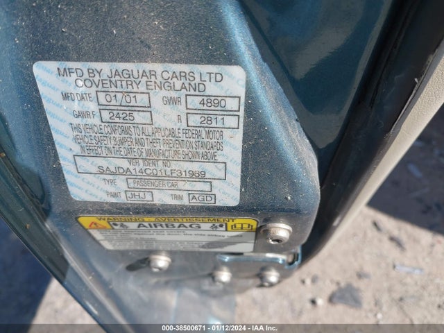 2001 JAGUAR XJ SAJDA14C01LF31969 Photo 8