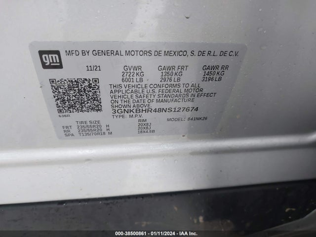 Chevrolet Blazer Awd 2lt 2022 3GNKBHR48NS127674 Image 9