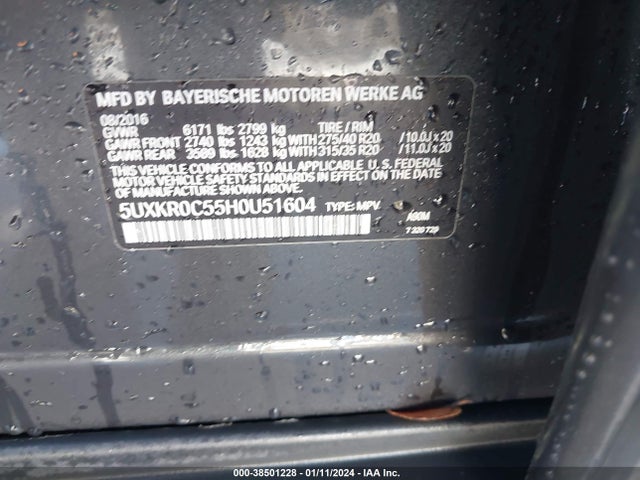 5UXKR0C55H0U51604 BMW X5 Xdrive35i