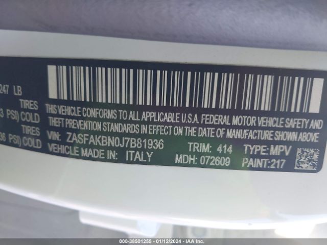 ZASFAKBN0J7B81936 Alfa Romeo Stelvio Ti Awd
