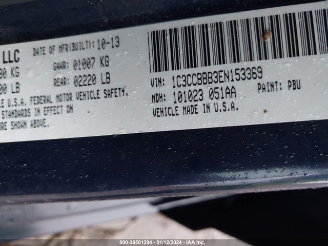 Chrysler 200 Touring 2014 1C3CCBBB3EN153369 Image 9