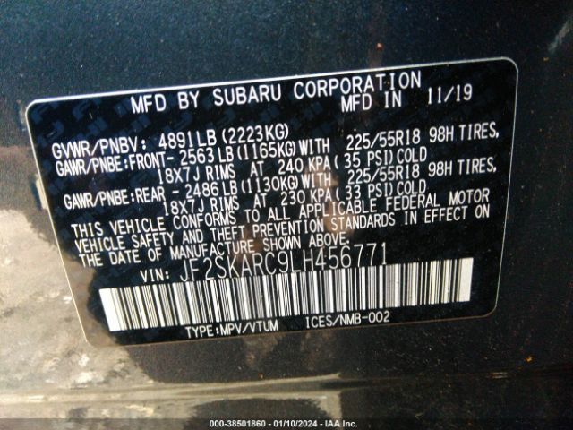 JF2SKARC9LH456771 Subaru Forester Sport