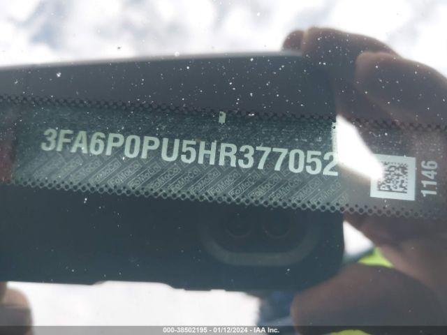 3FA6P0PU5HR377052 Ford Fusion Energi Se Luxury