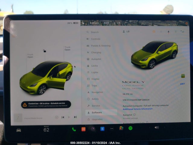 2021 TESLA MODEL Y 5YJYGDEEXMF296629 Photo 6