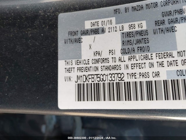 JM1DKFB75G0133792 Mazda Cx-3 Sport