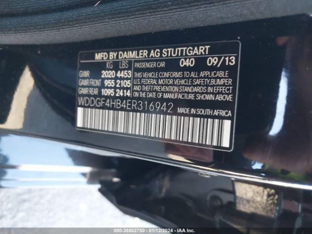 WDDGF4HB4ER316942 Mercedes-Benz C 250 Luxury/sport