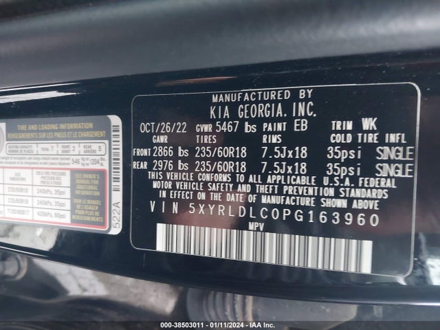 KIA Sorento X-line S 2023 5XYRLDLC0PG163960 Image 9