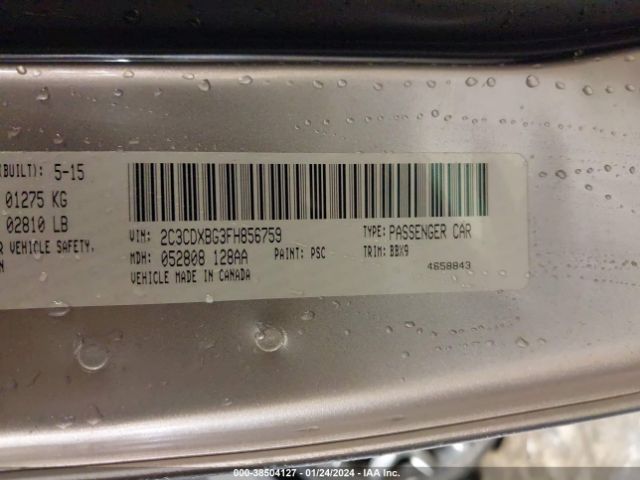 2C3CDXBG3FH856759 Dodge Charger Se