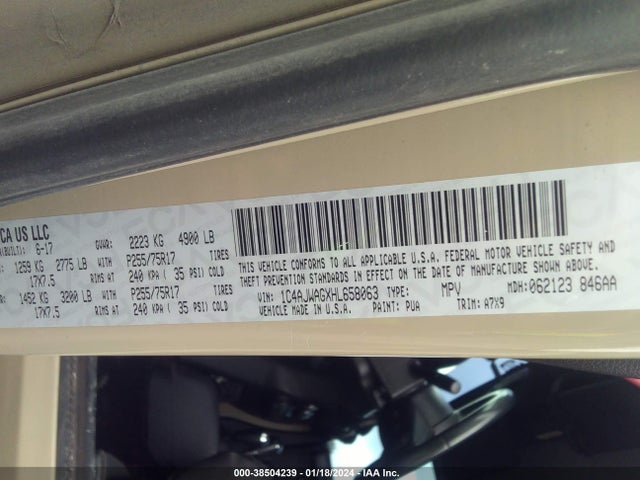 1C4AJWAGXHL658063 Jeep Wrangler Sport 4x4