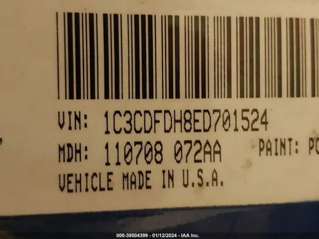 1C3CDFDH8ED701524 Dodge Dart Aero