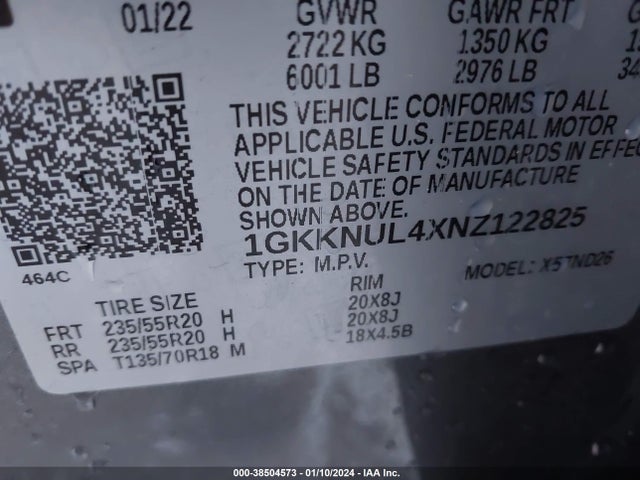 GMC Acadia Awd Slt 2022 1GKKNUL4XNZ122825 Image 9