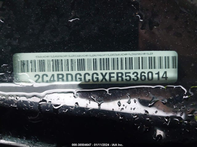 Dodge Grand Caravan Sxt 2015 2C4RDGCGXFR536014 Image 9