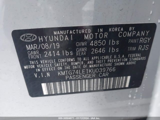 KMTG74LE1KU039766 Genesis G70 3.3t Advanced