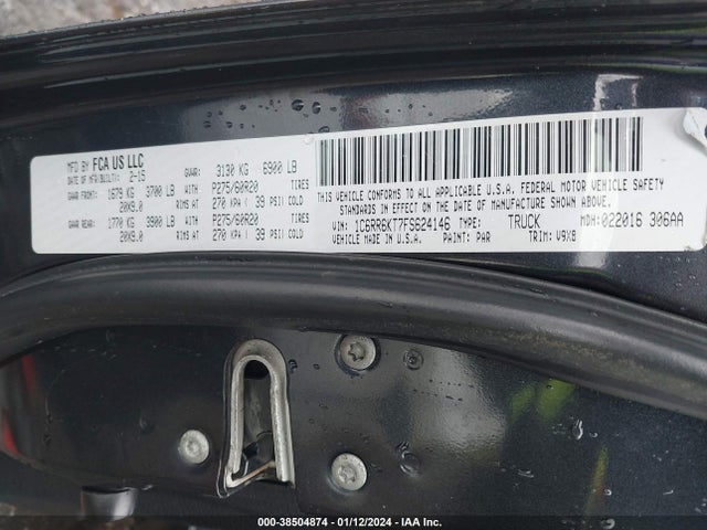 RAM 1500 Express 2015 1C6RR6KT7FS624146 Image 9