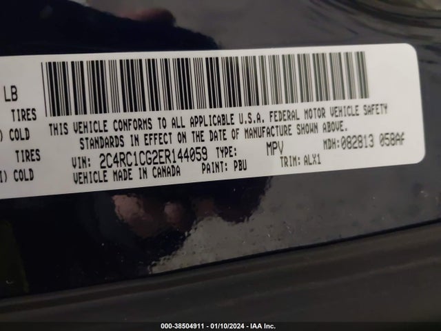 2C4RC1CG2ER144059 Chrysler Town & Country Touring-l