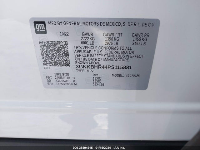 Chevrolet Blazer Awd 2lt 2023 3GNKBHR44PS115881 Image 9