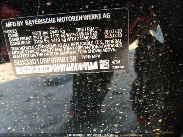 5UX33DT08P9R88138 BMW X4 Xdrive30i