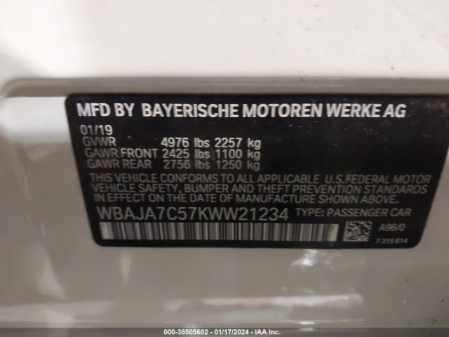 WBAJA7C57KWW21234 BMW 530i Xdrive