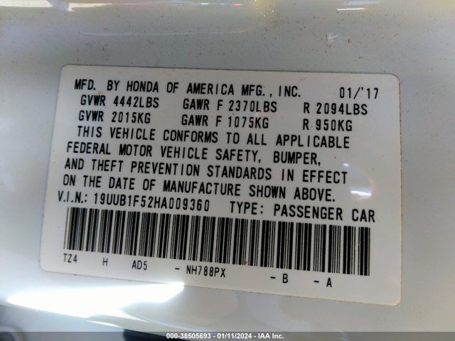 Acura Tlx Technology Package 2017 19UUB1F52HA009360 Image 9