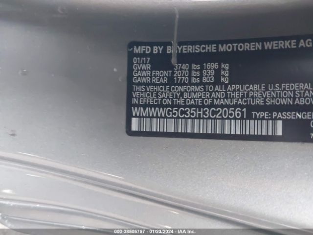 2017 MINI CONVERTIBLE WMWWG5C35H3C20561 Photo 8
