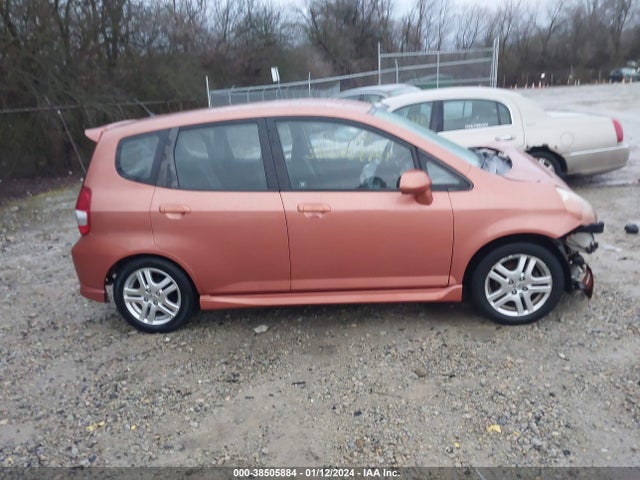 2007 HONDA FIT SPORT VIN: JHMGD38677S067740
