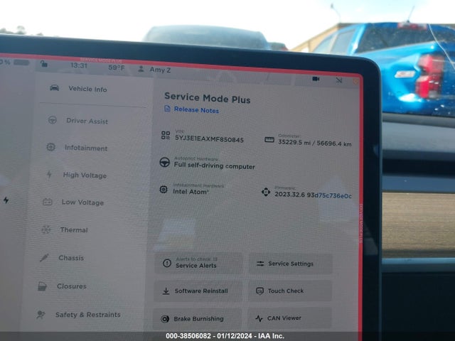 Tesla Model 3 Standard Range Plus Rear-wheel Drive 2021 5YJ3E1EAXMF850845 Image 7
