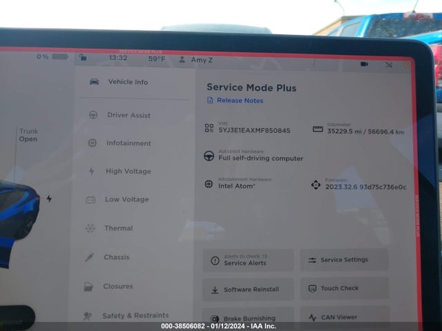 Tesla Model 3 Standard Range Plus Rear-wheel Drive 2021 5YJ3E1EAXMF850845 Image 9
