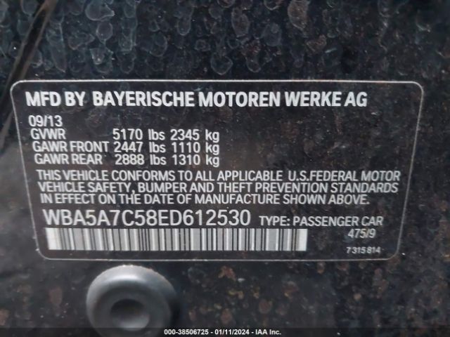 WBA5A7C58ED612530 BMW 528i Xdrive