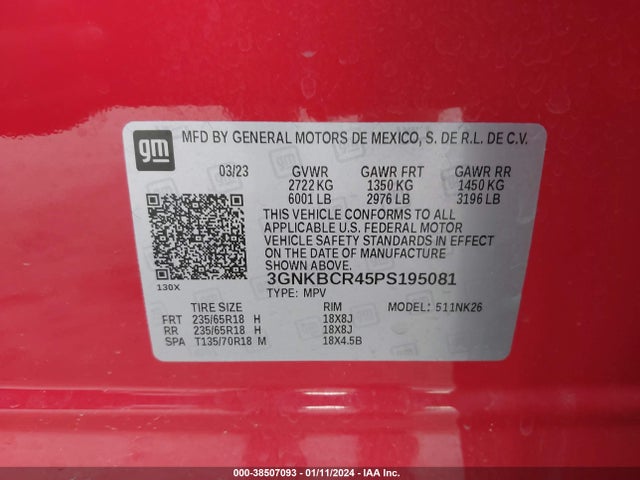 Chevrolet Blazer Fwd 2lt 2023 3GNKBCR45PS195081 Image 9