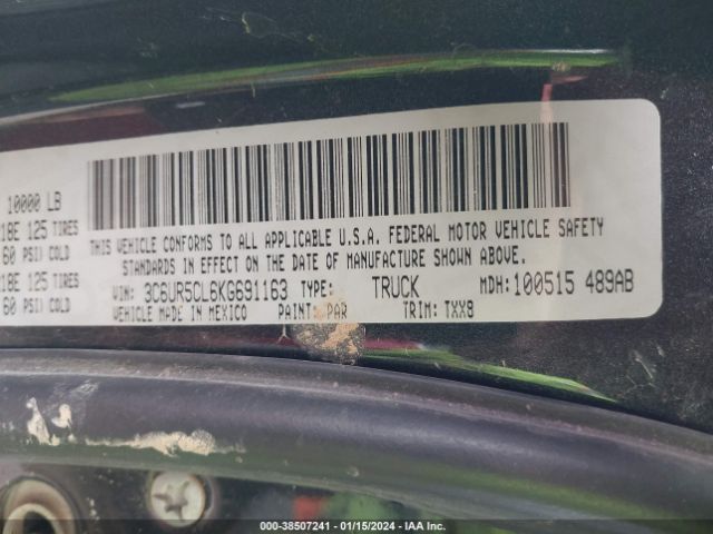 3C6UR5CL6KG691163 RAM 2500