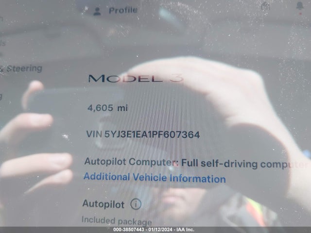 Tesla Model 3 Rear-wheel Drive 2023 5YJ3E1EA1PF607364 Image 15