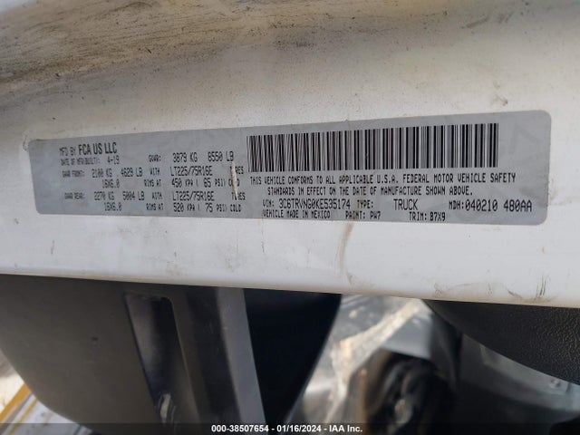 RAM Promaster 1500 2019 3C6TRVNG0KE535174 Image 42