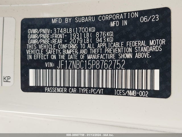 Toyota GR86 2023 JF1ZNBC15P8762752 Image 9