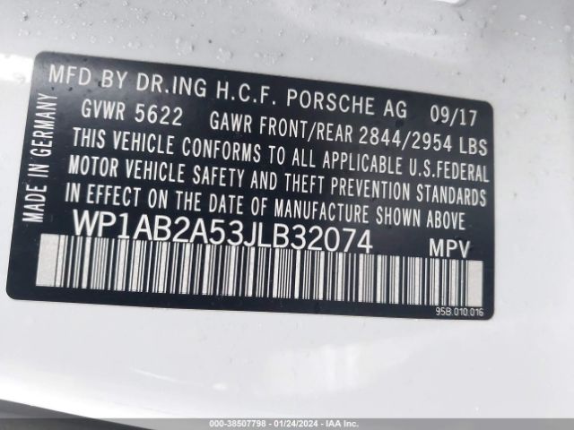 2018 PORSCHE MACAN WP1AB2A53JLB32074 Photo 8