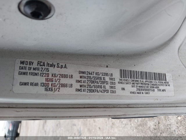 RAM Promaster City Tradesman 2015 ZFBERFAT8F6979461 Image 9