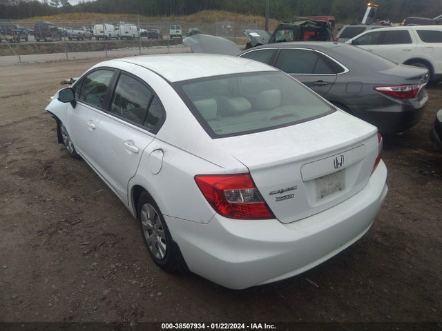2012 HONDA CIVIC LX VIN: 2HGFB2F55CH304347