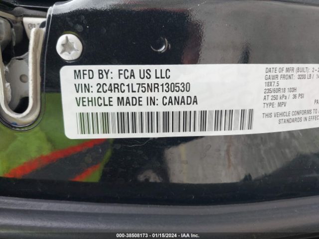 2C4RC1L75NR130530 Chrysler Pacifica Hybrid Touring L