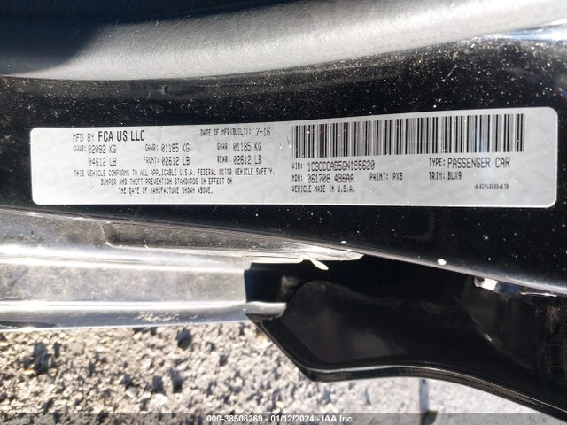 Chrysler 200 Limited Platinum 2016 1C3CCCAB5GN195620 Image 9