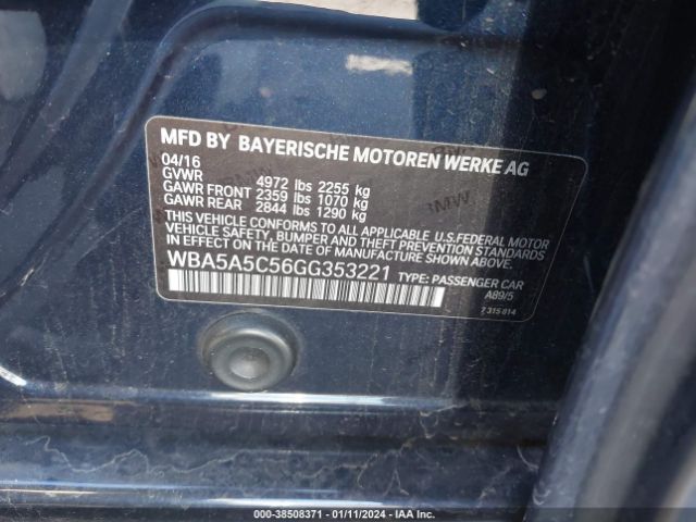 WBA5A5C56GG353221 BMW 528I