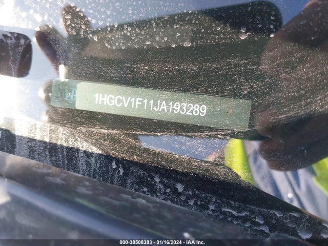 Honda ACCORD LX 2018 1HGCV1F11JA193289 Image 9