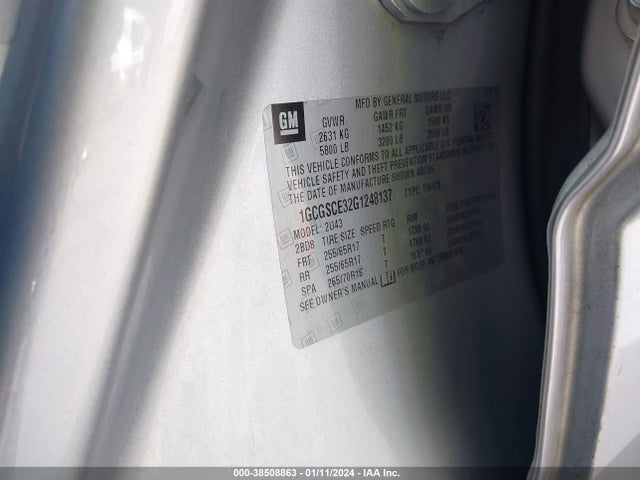 Chevrolet Colorado Lt 2016 1GCGSCE32G1248137 Image 9