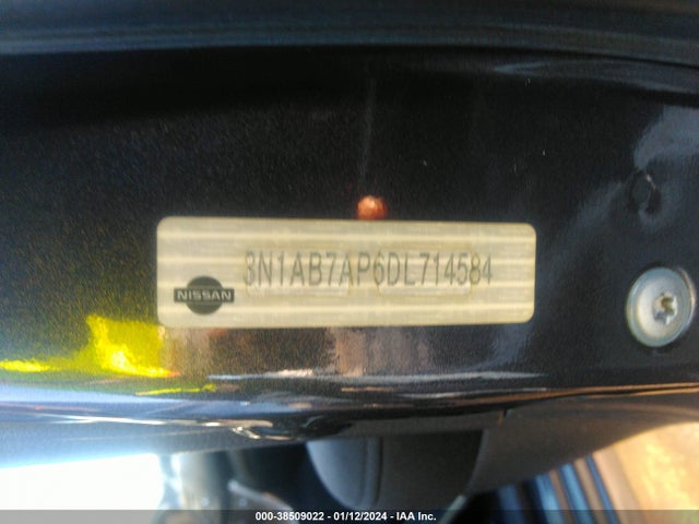2013 NISSAN SENTRA S VIN: 3N1AB7AP6DL714584