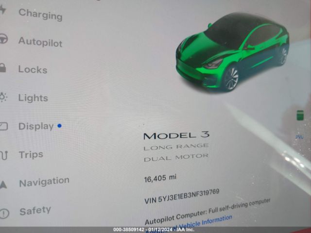 2022 TESLA MODEL 3 5YJ3E1EB3NF319769 Photo 6
