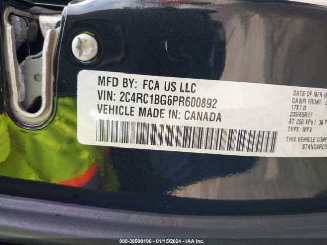 2C4RC1BG6PR600892 Chrysler Pacifica Touring L