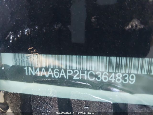 1N4AA6AP2HC364839 Nissan Maxima 3.5 Sv