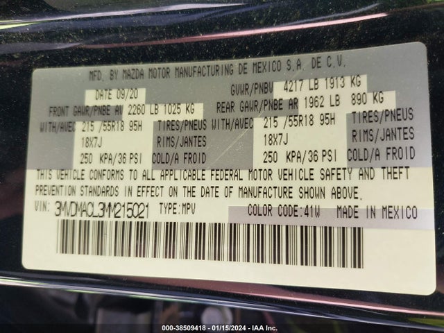 Mazda Cx-30 Preferred 2021 3MVDMACL3MM215021 Image 9