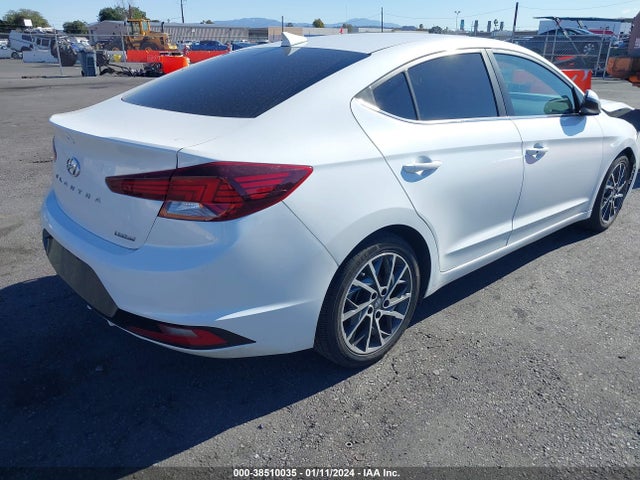 2019 HYUNDAI ELANTRA LIMITED VIN: 5NPD84LF3KH497147