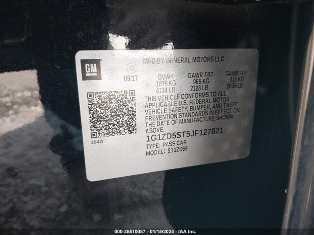 Chevrolet MALIBU LT 2018 1G1ZD5ST5JF127821 Image 9