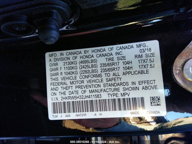 Honda CR-V LX 2018 2HKRW5H32JH411583 Image 9