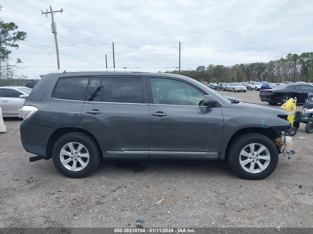 2013 TOYOTA HIGHLANDER BASE V6 VIN: 5TDBK3EH9DS192248